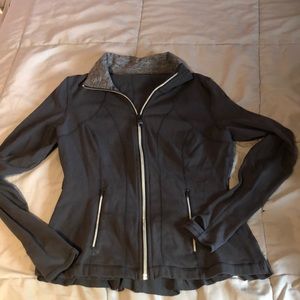 Lulu lemon zip up with ruffles on the back!